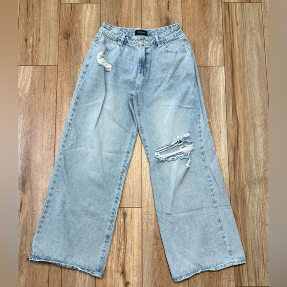 White Fox Boutique Denim - White Fox Harley mid rise wide leg jeans